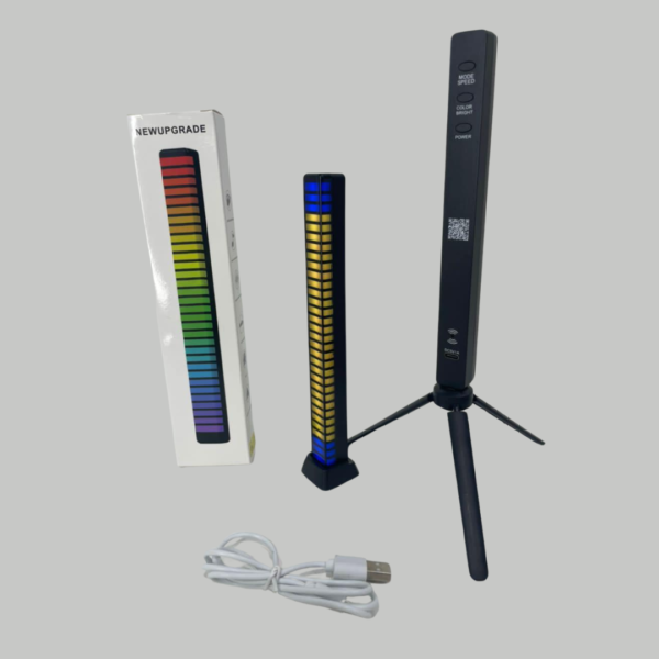 3D RGB APP Control Rechargeable Rhythm Light With Voice-Activated Pickup (D10) - Image 3